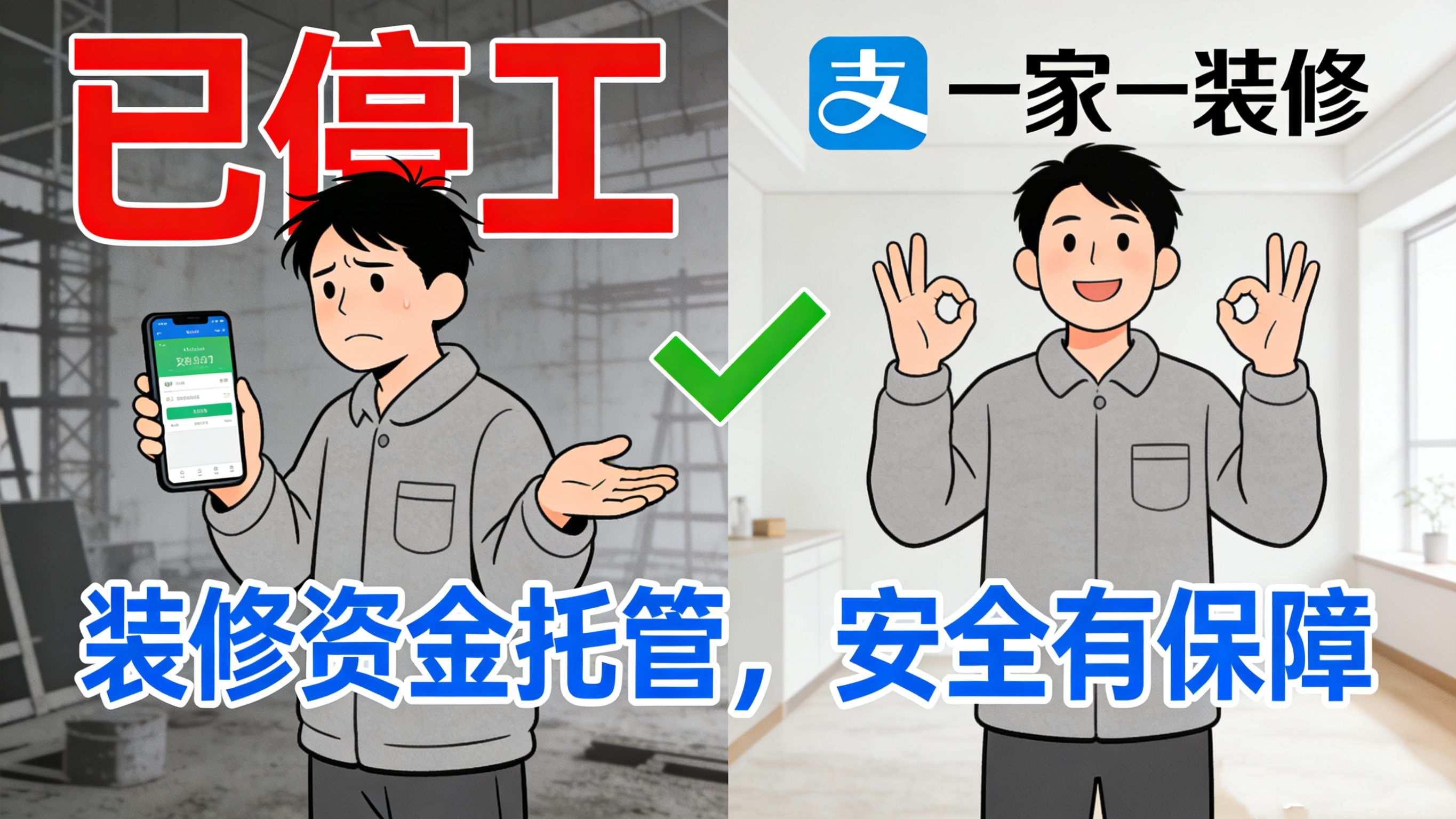 裝修款交出去心就慌？一家一裝飾聯(lián)手支付寶：您的滿(mǎn)意，才是我們的收款碼